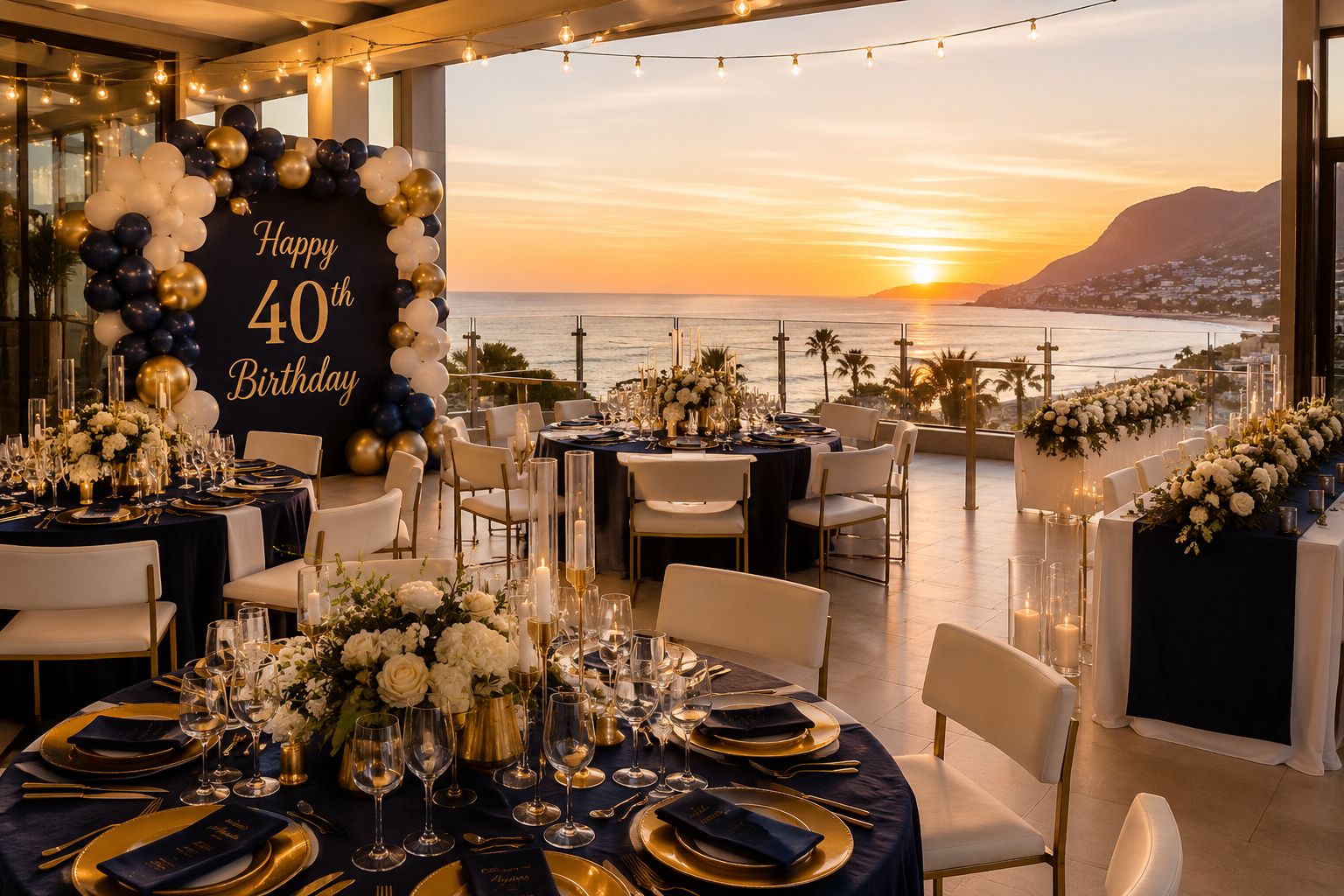 Full Event Bundle Required: 40th Birthday Celebration (80 Guests)